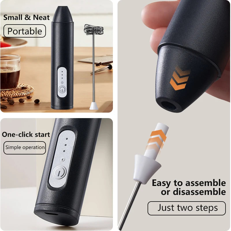 FrothMaster Compact Electric Coffee Whisk